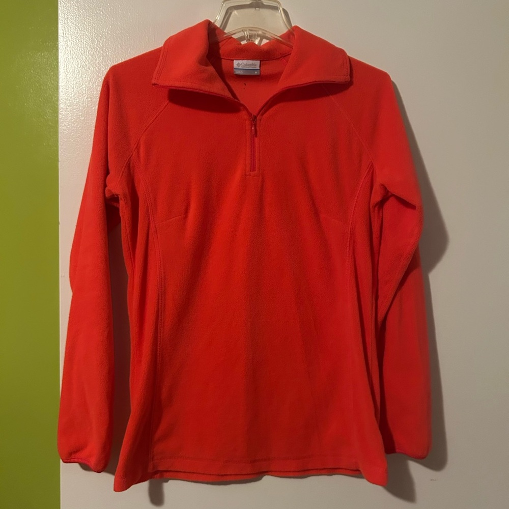 Columbia Women's Bright Orange Half-Zip Fleece